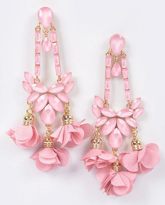 Rhinestone Party Drop Earrings