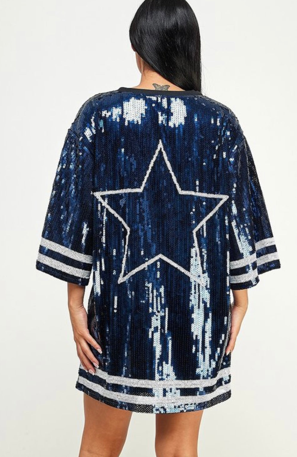 We Dem Boyz Dallas Sequins Jersey Dress/Top💙💙