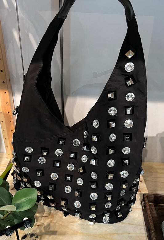 Jett Studded Hobo Bag