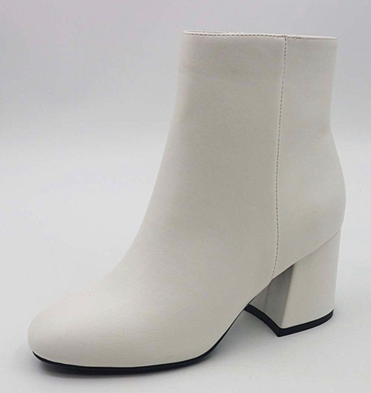 Block Heel Pearl Bootie