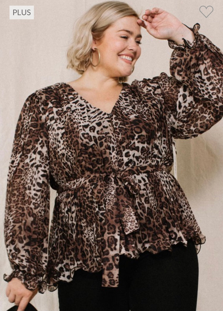 Wild Thang Leopard Blouse