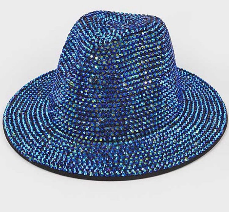 Luxury Bling Fedora w/Red Bottom