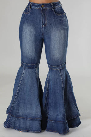 Prime Layered Bell Bottom Jeans