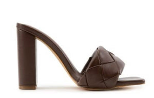 Chunky Woven Mule Heel