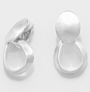 Silver Clip On Earrings