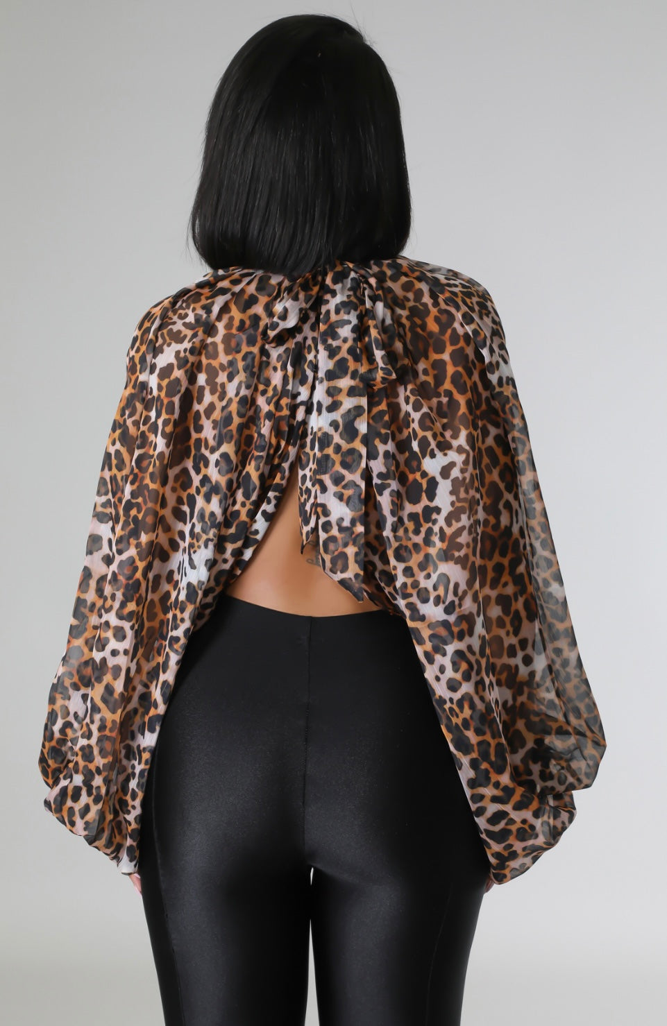 Twisting Heads Blouse (Cheetah)