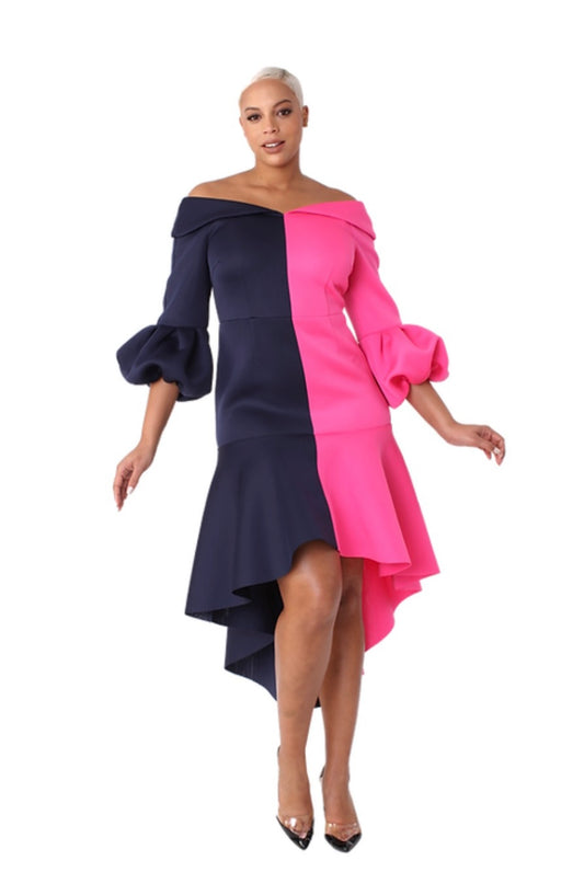 Romancing Color Block Dress