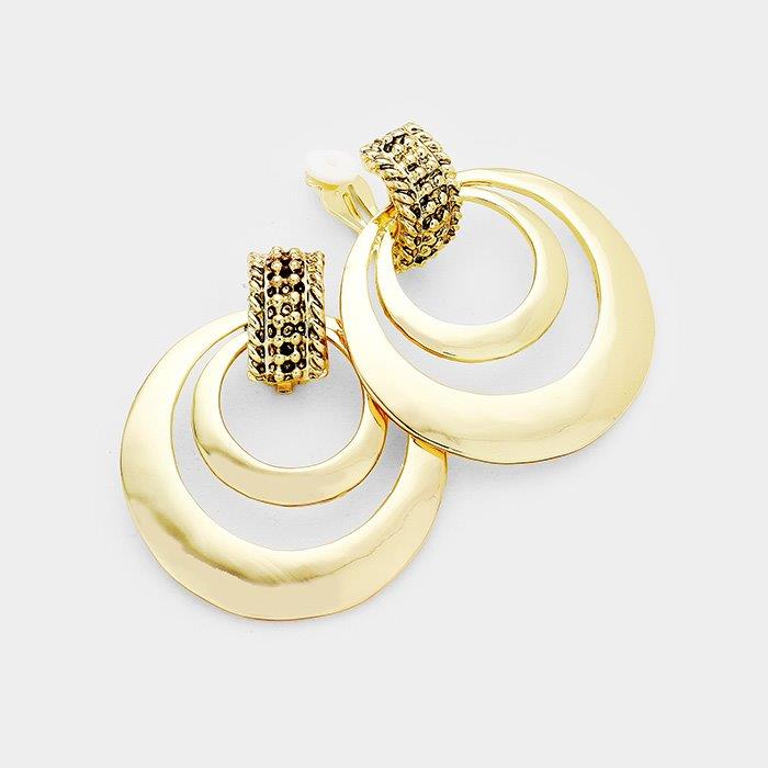 Metal Circle Earrings