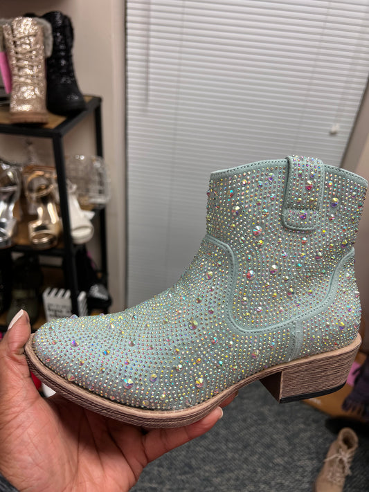 Kady Low Blue Sparkle Boot