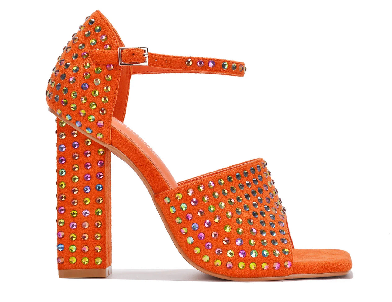 OBIOMA - ORANGE Open Toe Heel