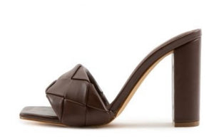 Chunky Woven Mule Heel