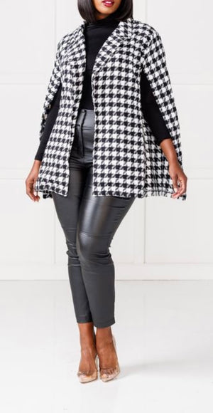 Sophisticated Lady HOUNDSTOOTH CAPELET
