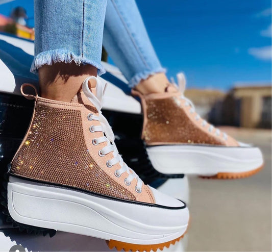 Skylar Wedge Sneaker  (Suggest Going Up in Size)-7