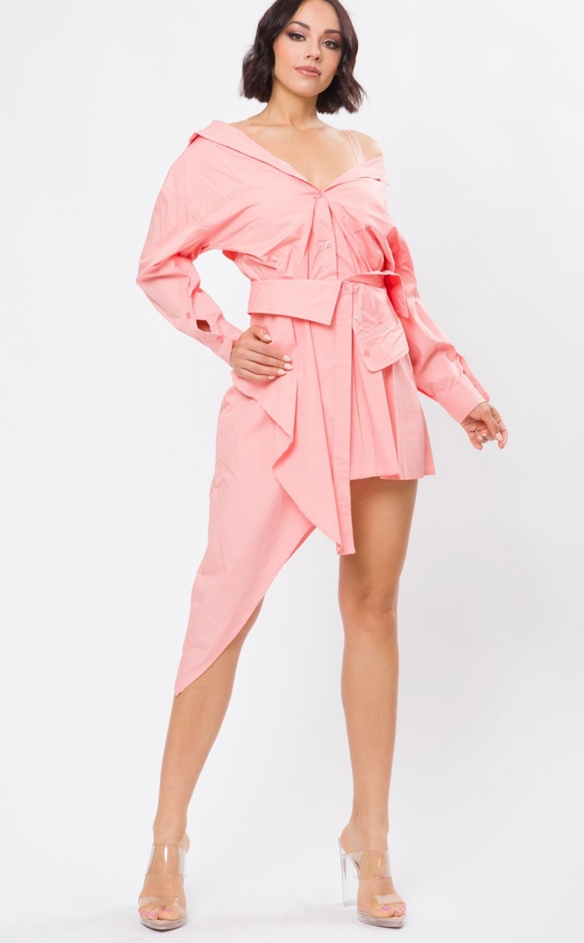 Unbalanced Shirtdress