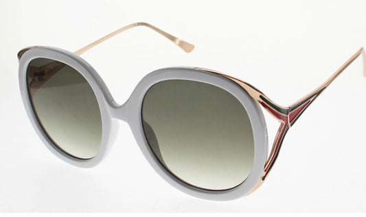 White Flossy Fashion Frames 2722
