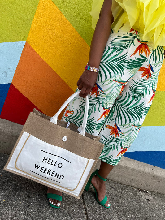 Hello Weekend Tote