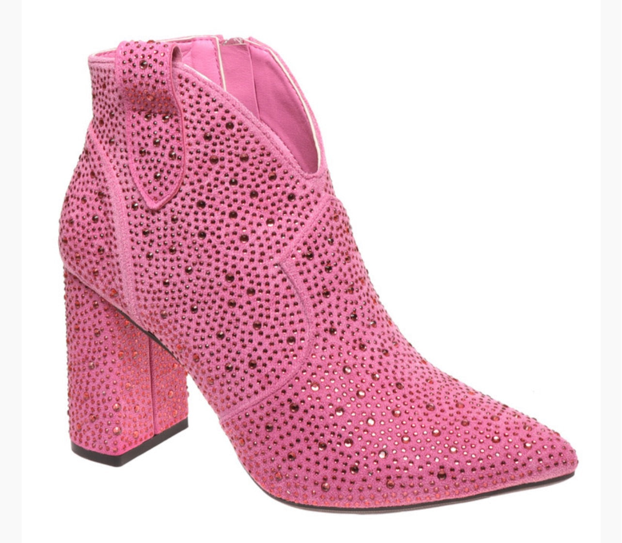 Pink Wishful Bling Bootie