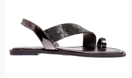 Pewter Rhinestone Sandal