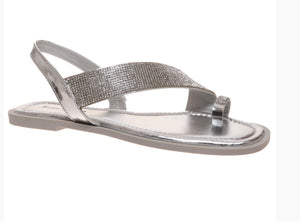 Silver Rhinestone Sandal