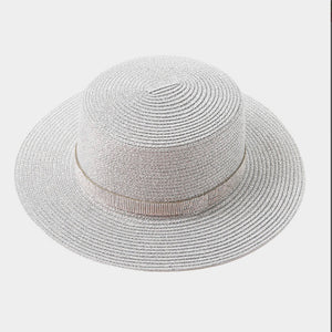 Bling Band Boat Straw Hat